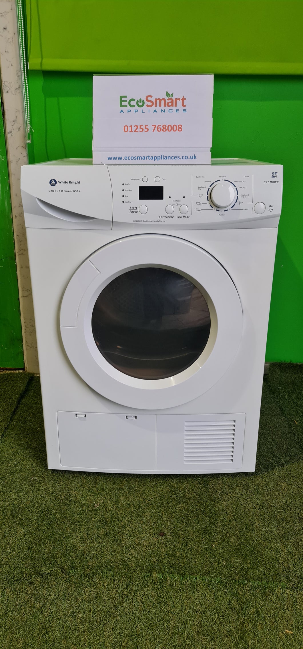 EcoSmart Appliances - White Knight 8kg Condenser Tumble Dryer (1292)