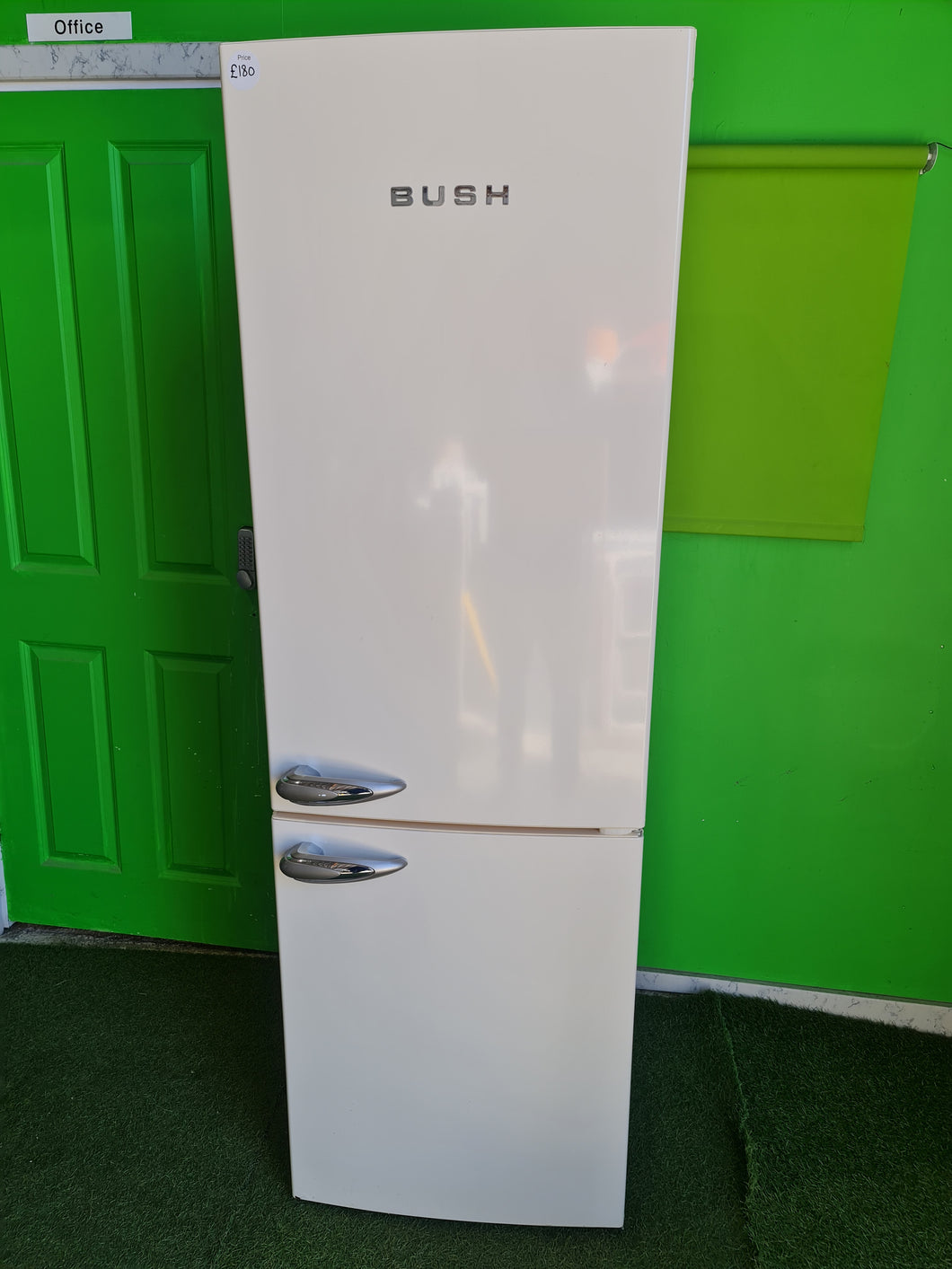 EcoSmart Appliances - Bush BSFF60C Retro Frost Free Fridge Freezer in Cream