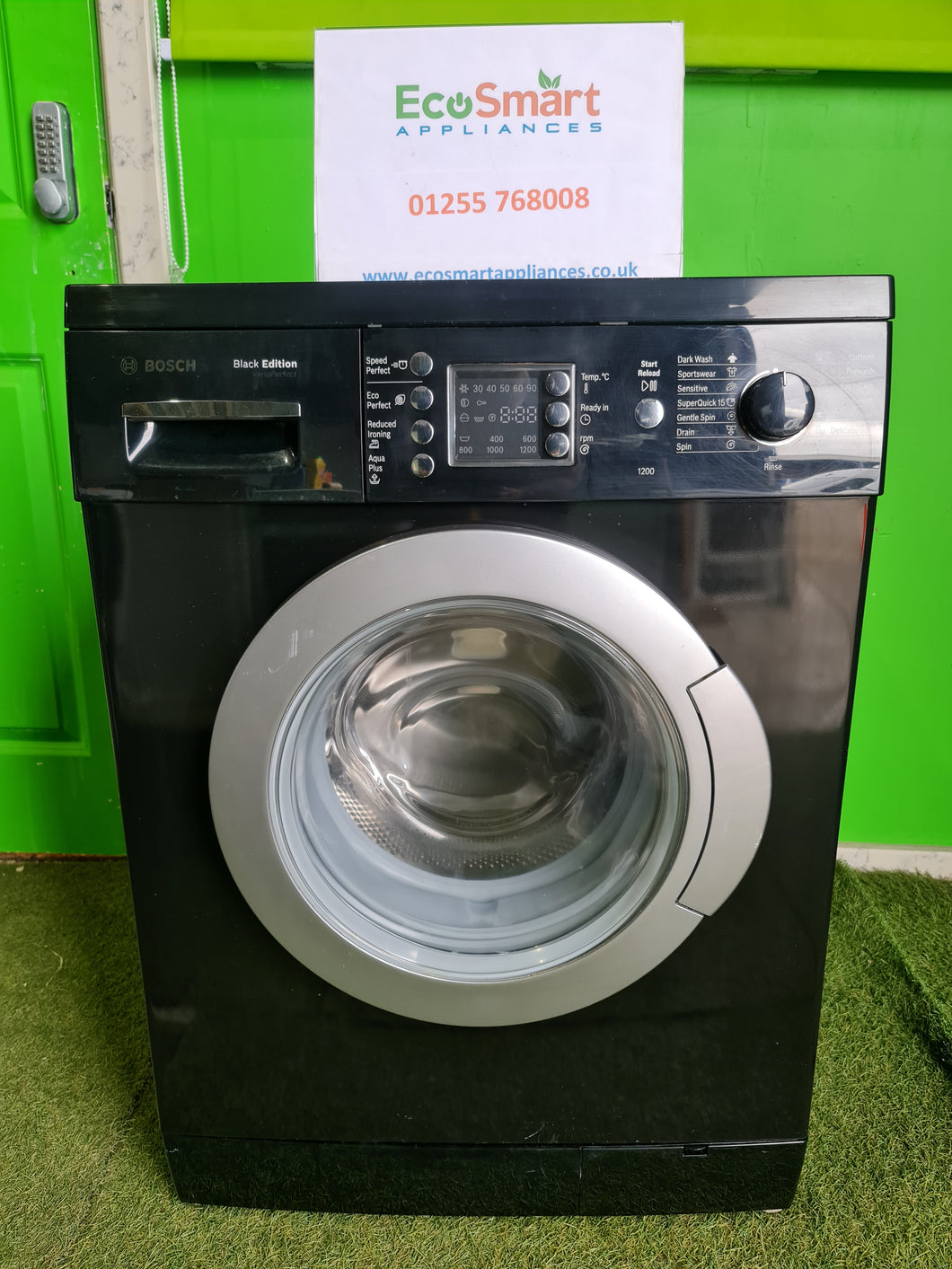 EcoSmart Appliances -Bosch WAE244B1GB Black Edition 7kg 1200rpm Freestanding Washing Machine (1339)