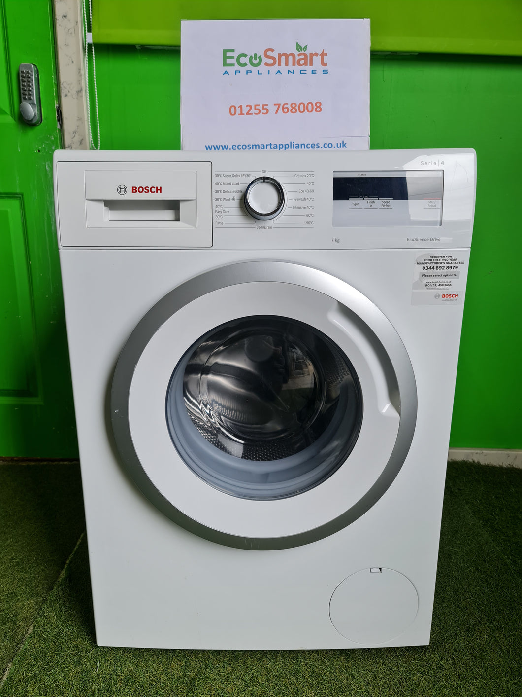 EcoSmart Appliances - Bosch WAN28081GB 7kg 1400 Spin Washing Machine with EcoSilence Drive (1412)