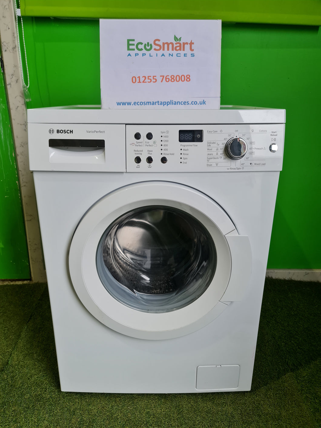 EcoSmart Appliances - Bosch WAQ283S0GB Exxcel VarioPerfect 8kg 1400 Spin Freestanding Washing Machine - White
(1300)