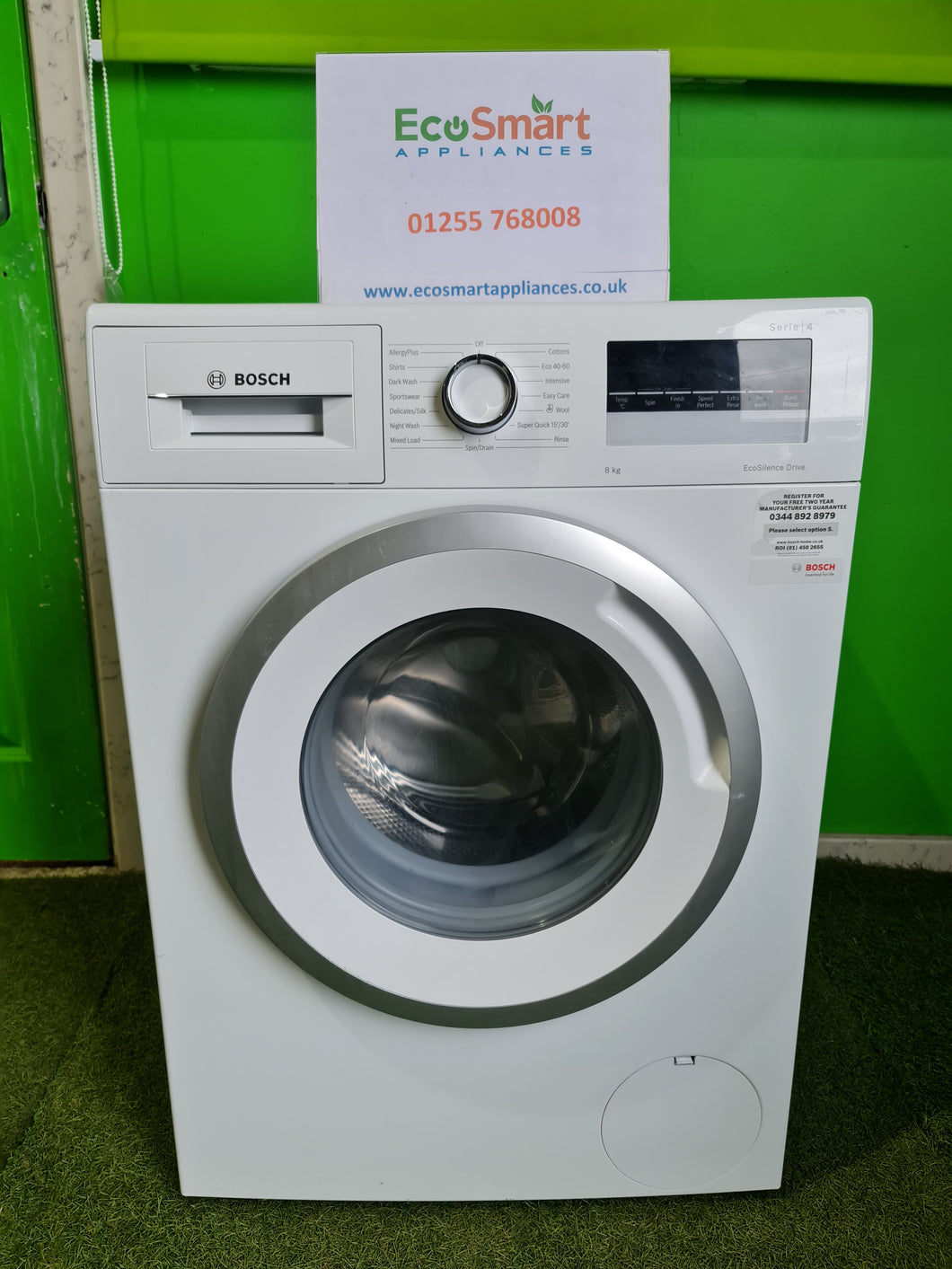 EcoSmart Appliances - Bosch WAN28281GB Bosch Series 4 8Kg 1400 Spin Washing Machine Speedperfect - White (1415)