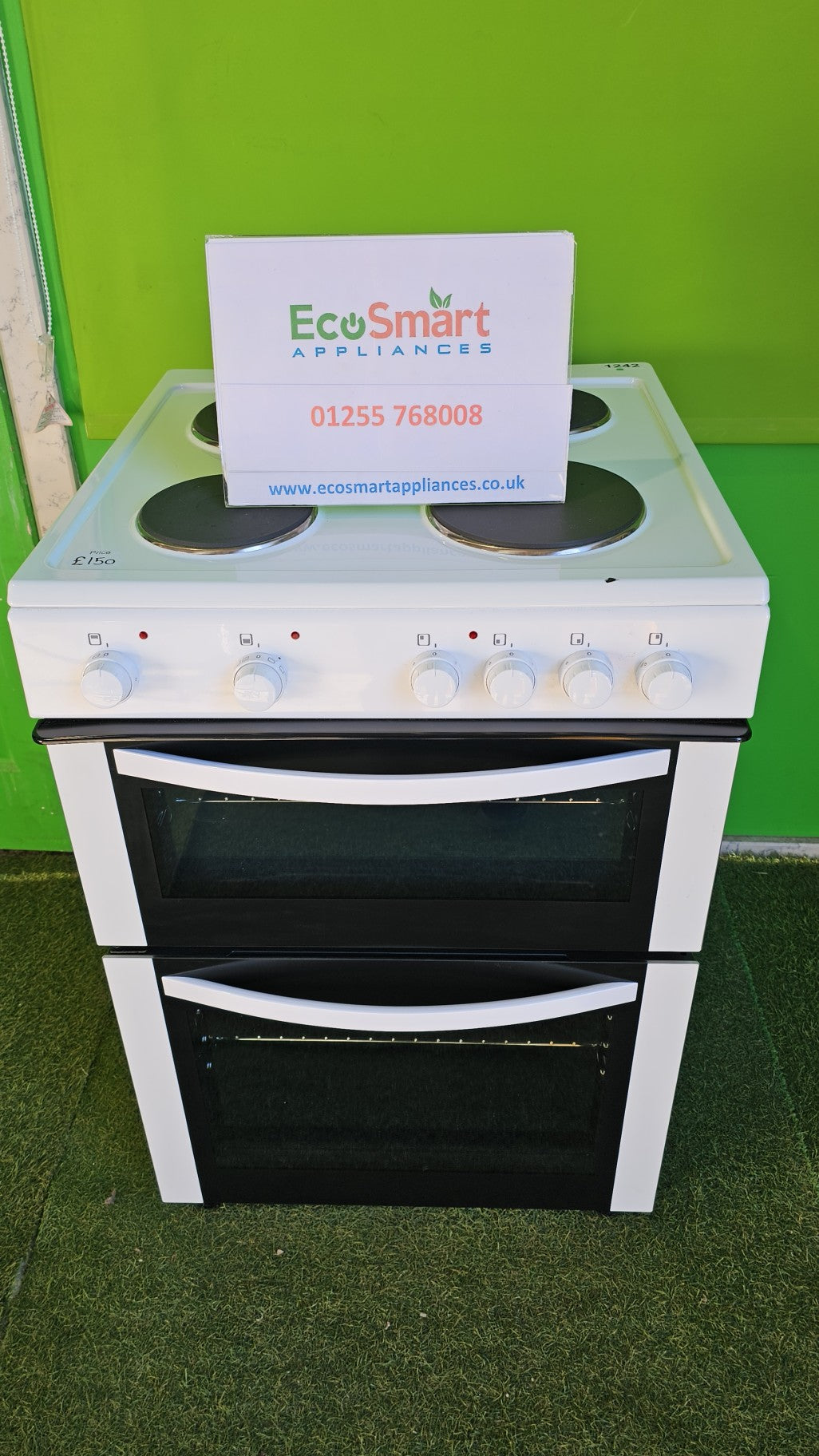 EcoSmart Appliances - Currys Essentials 60cm Electric Cooker in white (1242)