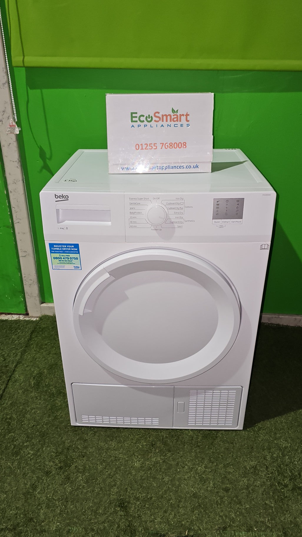 EcoSmart Appliances - Beko 8KG Condenser Tumble Dryer (1248)