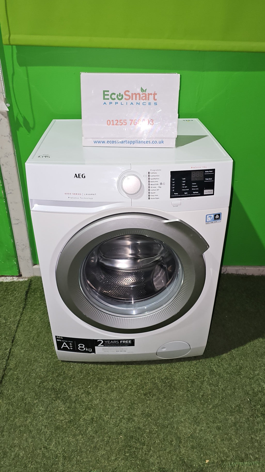 EcoSmart Appliances - Aeg 6000 series 8KG 1400rpm Washing Machine (1253)