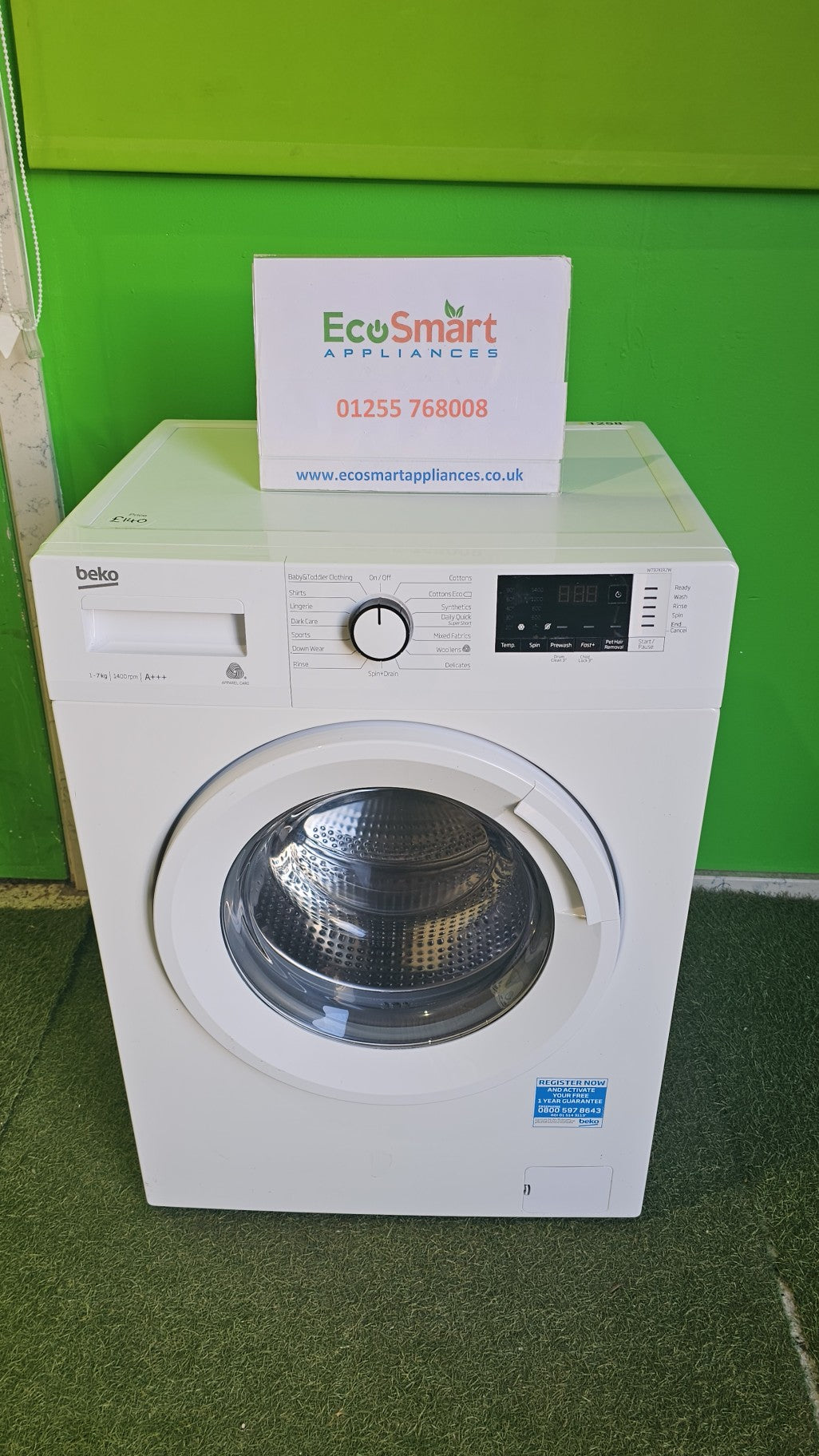 EcoSmart Appliances - Beko 7kg 1400rpm Washing Machine (1258)
