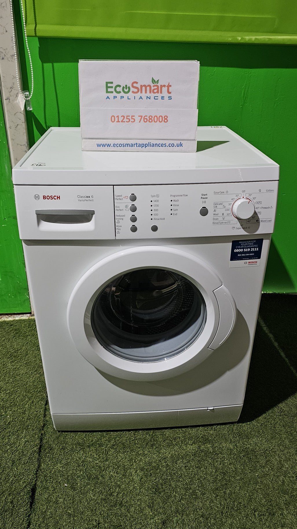 EcoSmart Appliances - Bosch Classixx 6kg 1400rpm Washing Machine (1262)