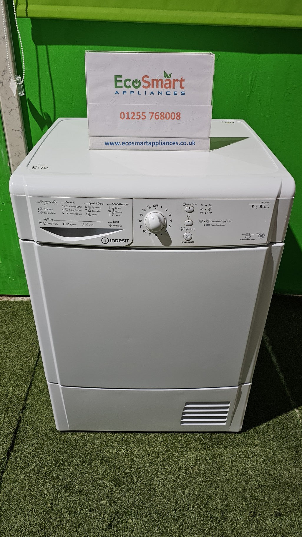 EcoSmart Appliances - Indesit 8kg Condenser Tumble Dryer (1265)