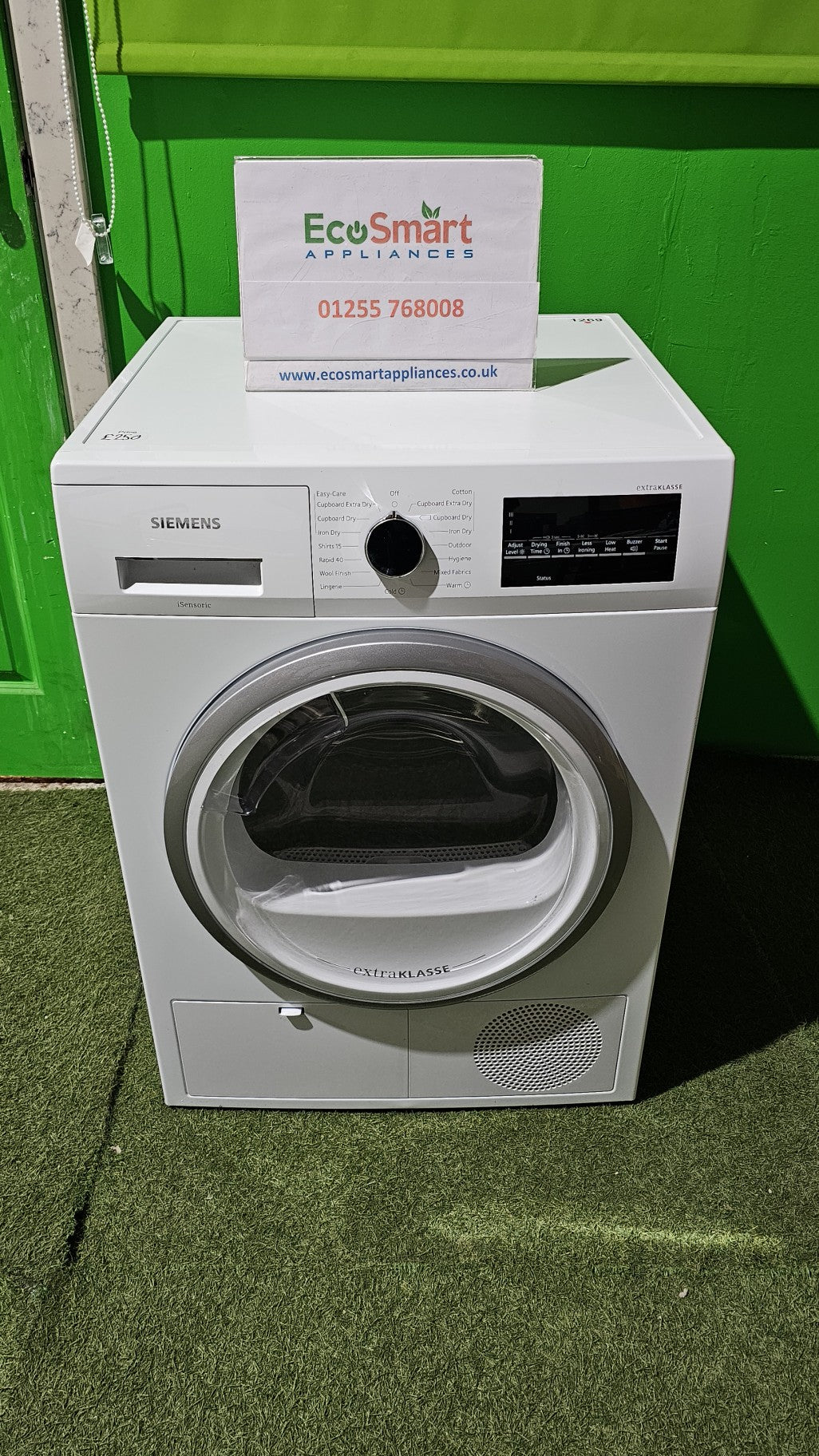 EcoSmart Appliances - Siemens isensoric extraKlasse 9kg Condenser tumble dryer (1269)