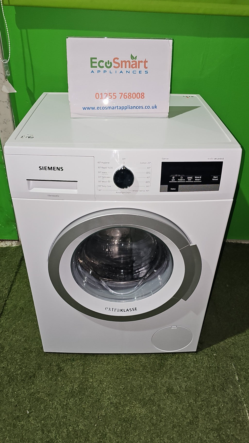 EcoSmart Appliances - Siemens Extraklasse 8kg 1400rpm Washing Machine (1279)