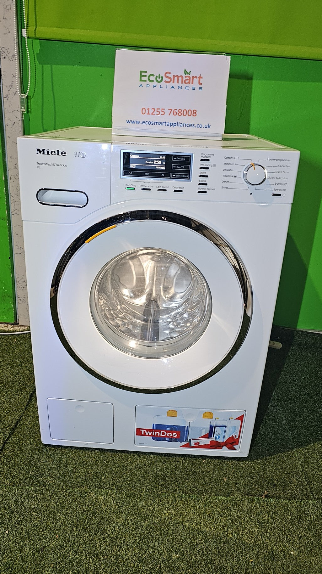 EcoSmart Appliances - Miele TwinDos White edition SoftSteam 9kg 1600rpm Washing Machine (1280)